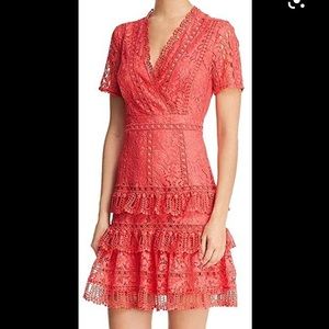 French Connection Arta Tiered Lace Dress